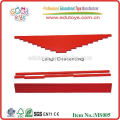 Montessori juguetes Long Red Rods